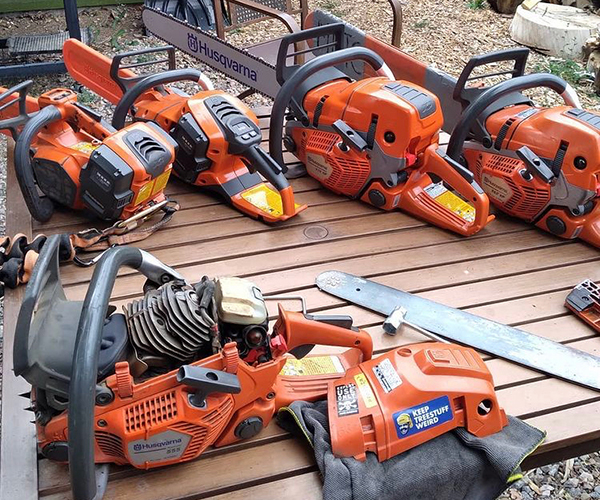 chainsaws of the professionals